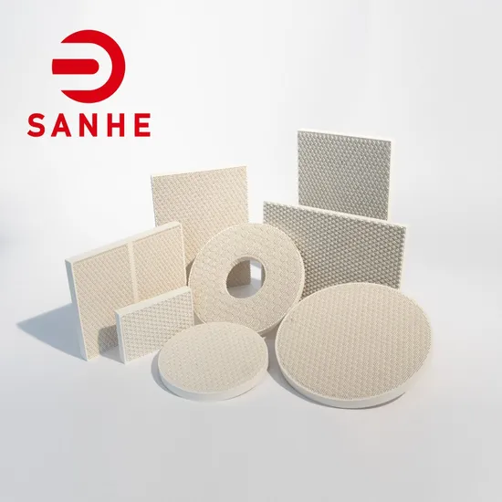 Industrial Infrared Gas Burners Cordierite Honeycomb Ceramic Burner Burning Plate
